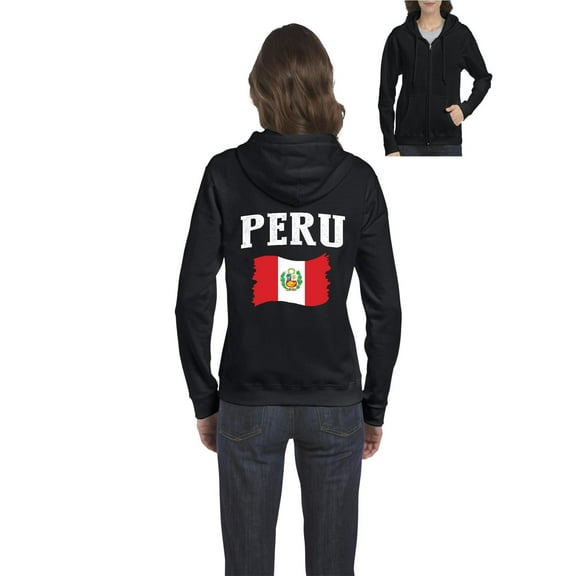 NIB - Women's Sweatshirt Full-Zip Pullover - Peru