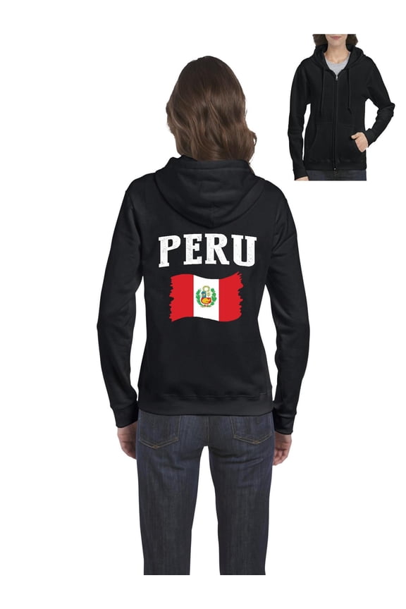 - Women's Sweatshirt Full-Zip Pullover - Peru