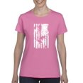 thumbnail image 1 of NIB - Women's T-Shirt Short Sleeve - American Flag 4th of July, 1 of 5