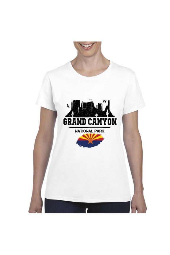 - Women's T-Shirt Short Sleeve - Arizona Grand Canyon National Park