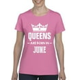 thumbnail image 1 of NIB - Women's T-Shirt Short Sleeve - Birthday Gift Queens Are Born in June, 1 of 5
