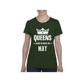 thumbnail image 1 of NIB - Women's T-Shirt Short Sleeve - Birthday Gift Queens Are Born in May, 1 of 5