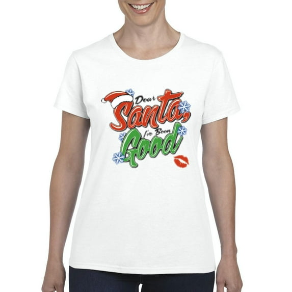 NIB - Women's T-Shirt Short Sleeve - Christmas Dear Santa