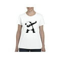 thumbnail image 1 of NIB - Women's T-Shirt Short Sleeve - Dancing Panda, 1 of 5
