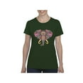 thumbnail image 1 of NIB - Women's T-Shirt Short Sleeve - Elephant Mosaic, 1 of 5