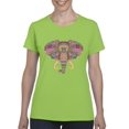 thumbnail image 1 of NIB - Women's T-Shirt Short Sleeve - Elephant Mosaic, 1 of 5