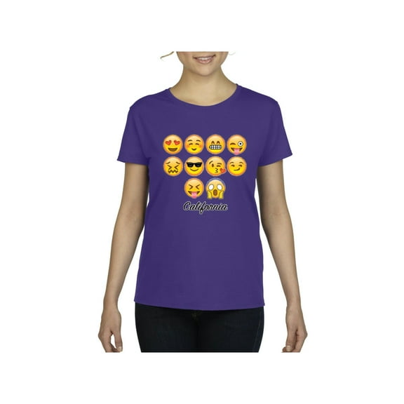 NIB - Women's T-Shirt Short Sleeve - Emoji Entourage