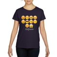 thumbnail image 1 of NIB - Women's T-Shirt Short Sleeve - Emoji Entourage, 1 of 5