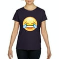 thumbnail image 1 of NIB - Women's T-Shirt Short Sleeve - Emoji Laughing Tears, 1 of 5