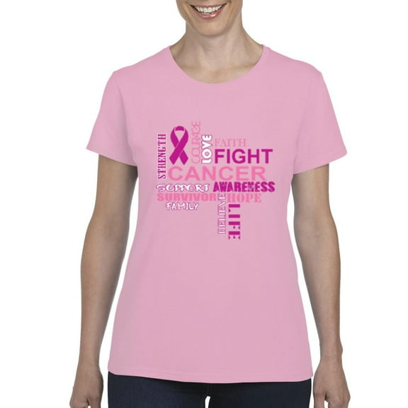 NIB - Women's T-Shirt Short Sleeve - Fight Breast Cancer