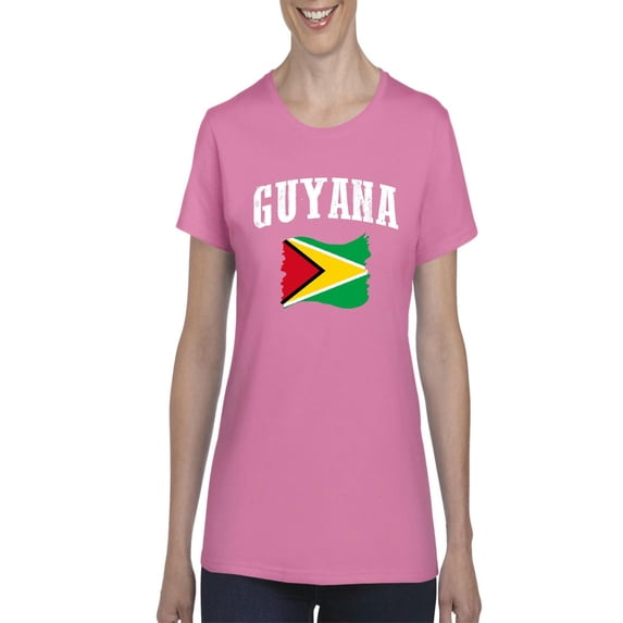 NIB - Women's T-Shirt Short Sleeve - Guyana Flag