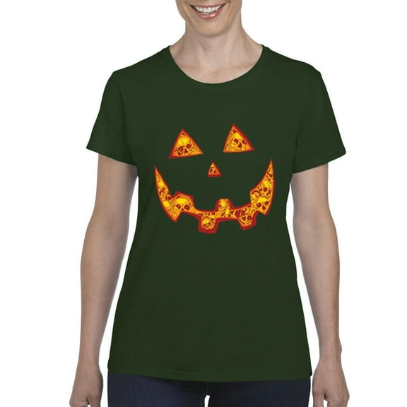 NIB - Women's T-Shirt Short Sleeve - Halloween Costume Pumpkin Face