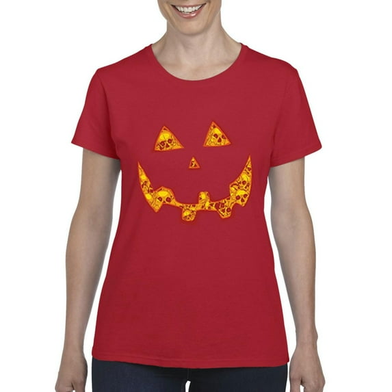 NIB - Women's T-Shirt Short Sleeve - Halloween Costume Pumpkin Face