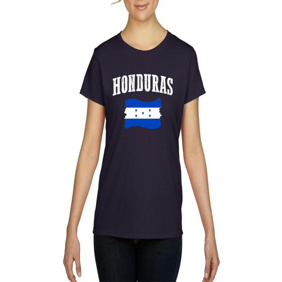 NIB - Women's T-Shirt Short Sleeve - Honduras Flag