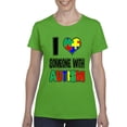 thumbnail image 1 of NIB - Women's T-Shirt Short Sleeve - I Love Someone With Autism, 1 of 5