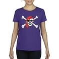 thumbnail image 1 of NIB - Women's T-Shirt Short Sleeve - Jolly Roger Skull & Crossbones, 1 of 5