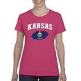 thumbnail image 1 of NIB - Women's T-Shirt Short Sleeve - Kansas Flag, 1 of 5