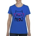 thumbnail image 1 of NIB - Women's T-Shirt Short Sleeve - Meow Cute Cat Kitty, 1 of 5
