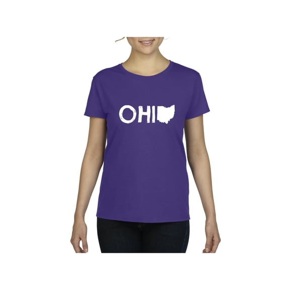 NIB - Women's T-Shirt Short Sleeve - Ohio Map