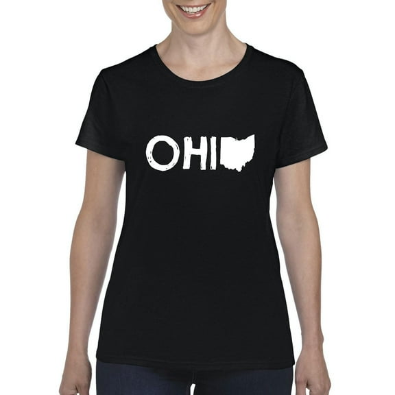 NIB - Women's T-Shirt Short Sleeve - Ohio Map