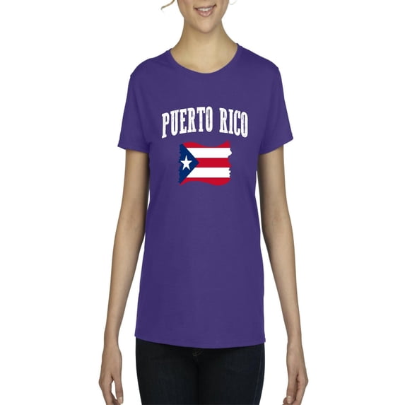 NIB - Women's T-Shirt Short Sleeve - Puerto Rico Flag