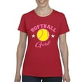 thumbnail image 1 of NIB - Women's T-Shirt Short Sleeve - Softball Girl, 1 of 5