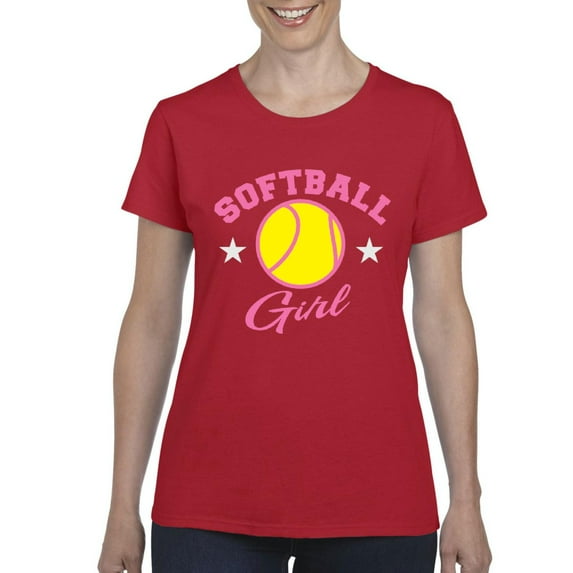 NIB - Women's T-Shirt Short Sleeve - Softball Girl