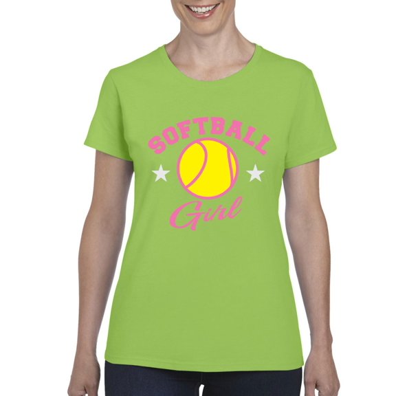 NIB - Women's T-Shirt Short Sleeve - Softball Girl