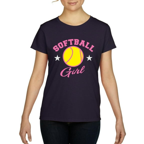NIB - Women's T-Shirt Short Sleeve - Softball Girl