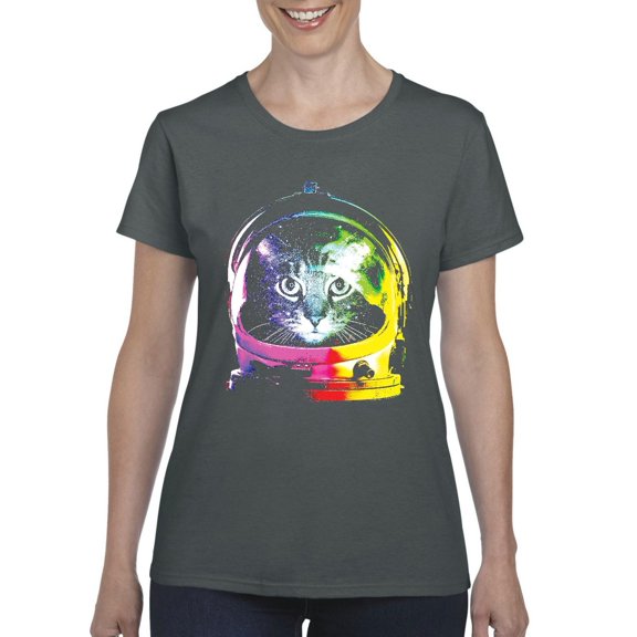 NIB - Women's T-Shirt Short Sleeve - Space Cat