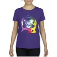 thumbnail image 1 of NIB - Women's T-Shirt Short Sleeve - Space Cat, 1 of 5