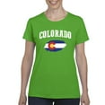 thumbnail image 1 of NIB - Women's T-Shirt Short Sleeve, up to Women Size 3XL - Colorado Flag, 1 of 5
