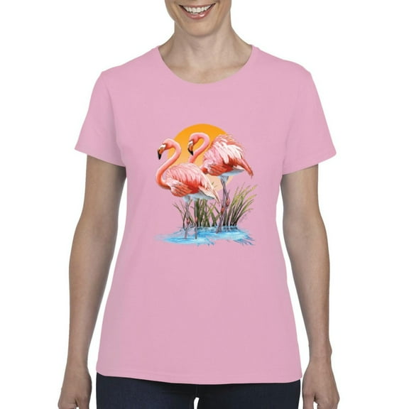 NIB - Women's T-Shirt Short Sleeve - Flamingo