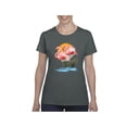 thumbnail image 1 of NIB - Women's T-Shirt Short Sleeve, up to Women Size 3XL - Flamingo, 1 of 5