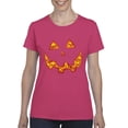thumbnail image 1 of NIB - Women's T-Shirt Short Sleeve - Halloween Costume Pumpkin Face, 1 of 5