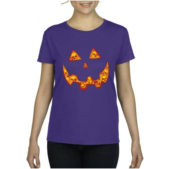 NIB - Women's T-Shirt Short Sleeve - Halloween Costume Pumpkin Face