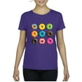 thumbnail image 1 of NIB - Women's T-Shirt Short Sleeve, up to Women Size 3XL - Love Food Donuts Doughnuts, 1 of 5