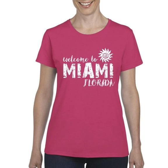 NIB - Women's T-Shirt Short Sleeve, up to Women Size 3XL - Miami