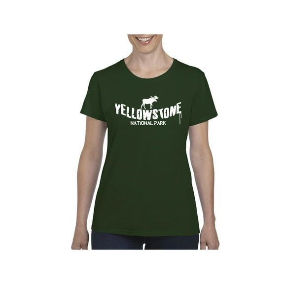 NIB - Women's T-Shirt Short Sleeve, up to Women Size 3XL - National Park Yellowstone
