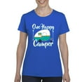 thumbnail image 1 of NIB - Women's T-Shirt Short Sleeve, up to Women Size 3XL - ONE HAPPY CAMPER, 1 of 5