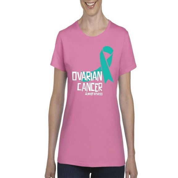 NIB - Women's T-Shirt Short Sleeve, up to Women Size 3XL - Ovarian Cancer
