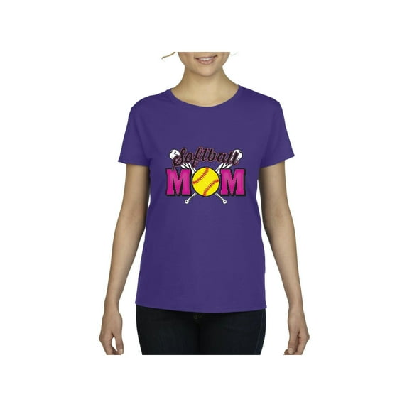 NIB - Women's T-Shirt Short Sleeve, up to Women Size 3XL - Softball Mom