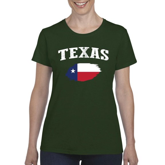 NIB - Women's T-Shirt Short Sleeve, up to Women Size 3XL - Texas Flag