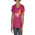 thumbnail image 1 of NIB - Women's T-Shirt V-Neck Short Sleeve - Appendix Cancer, 1 of 5