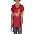thumbnail image 1 of NIB - Women's T-Shirt V-Neck Short Sleeve - Appendix Cancer, 1 of 5