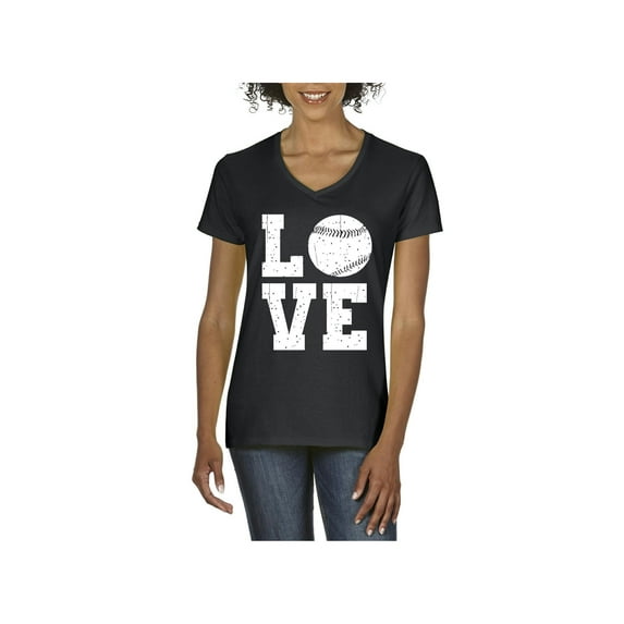 NIB - Women's T-Shirt V-Neck Short Sleeve - Baseball