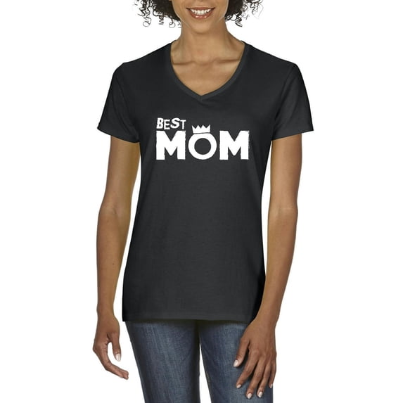 NIB - Women's T-Shirt V-Neck Short Sleeve - Best Mom