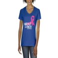thumbnail image 1 of NIB - Women's T-Shirt V-Neck Short Sleeve - Breast Cancer, 1 of 5