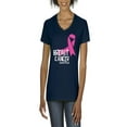 thumbnail image 1 of NIB - Women's T-Shirt V-Neck Short Sleeve - Breast Cancer, 1 of 5