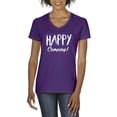 thumbnail image 1 of NIB - Women's T-Shirt V-Neck Short Sleeve - Camping, 1 of 5